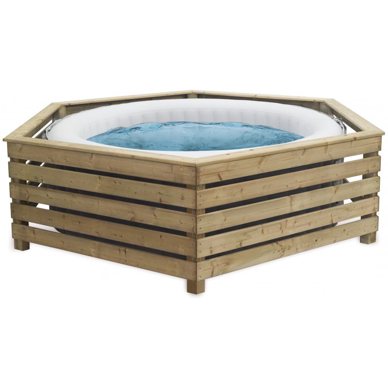 habillage en bois pour spa