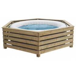 Habillage en bois pour Spa 206-216 cm - DECORSPA