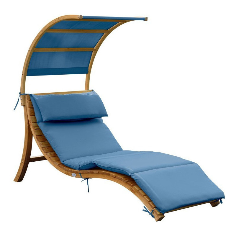 chaise longue salina bleu