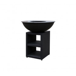 Brasero Piatto - Large - Noir - QUOCO