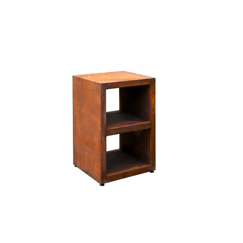 meuble rack tavolo moyen corten