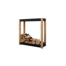 Meuble Rack Bois Cremagliera - Petit - Noir - QUOCO