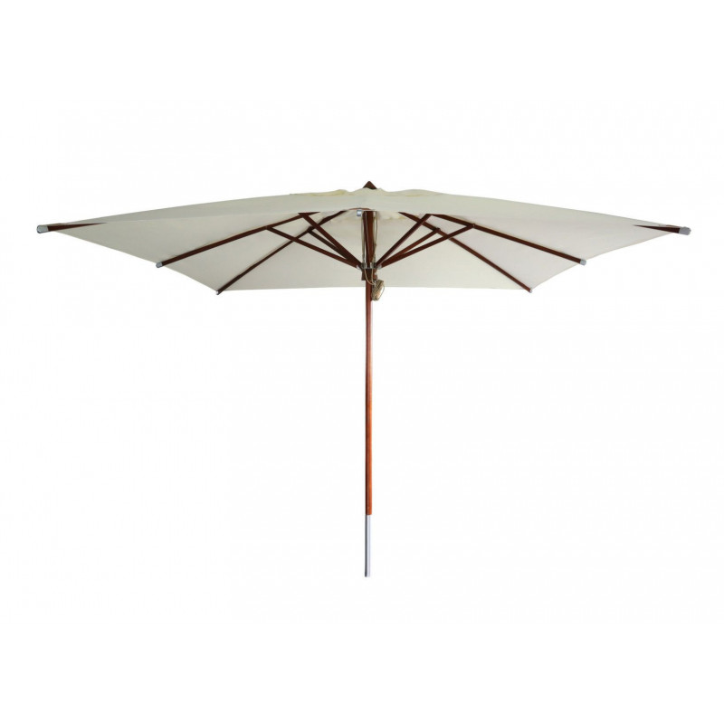 parasol droit en bois 3x3m