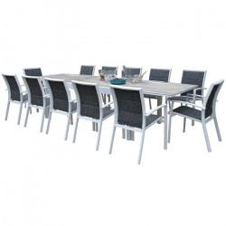 Ensemble ModuloWood Table 8/12 places + 12 Fauteuils - WILSA